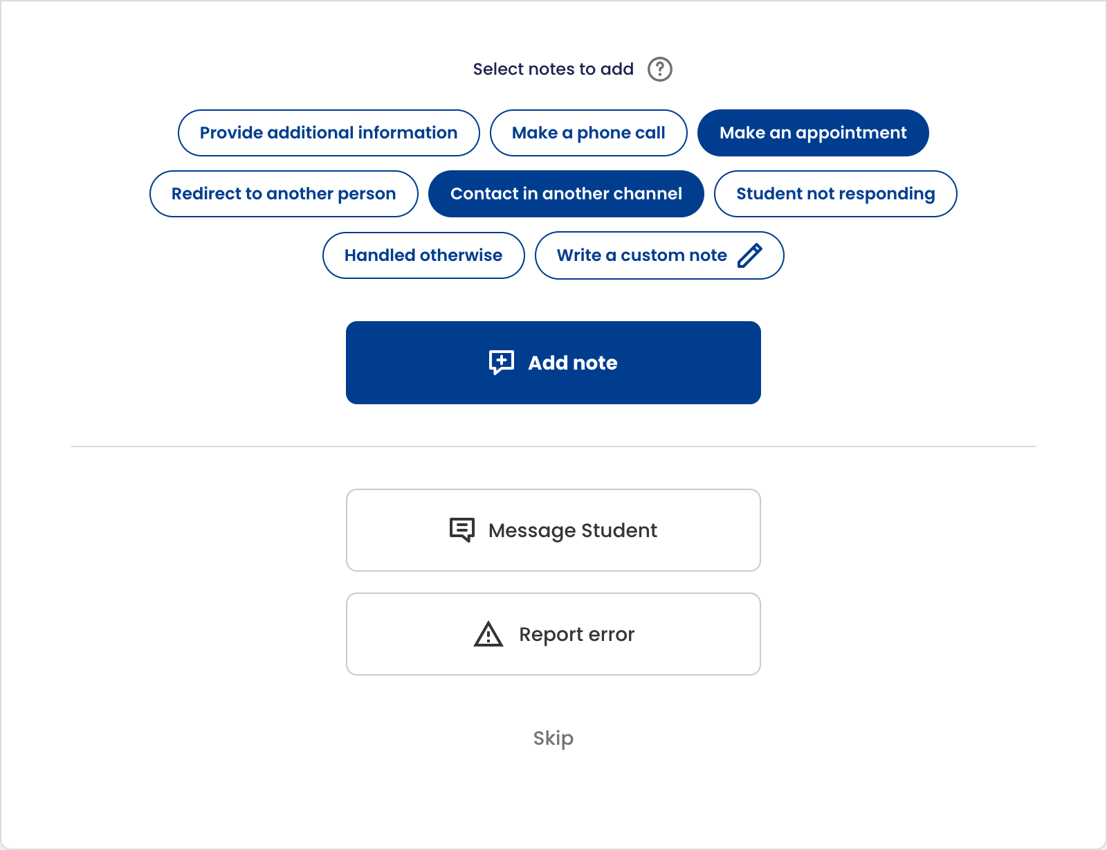 Tukipyyntönäkymä osa 2
